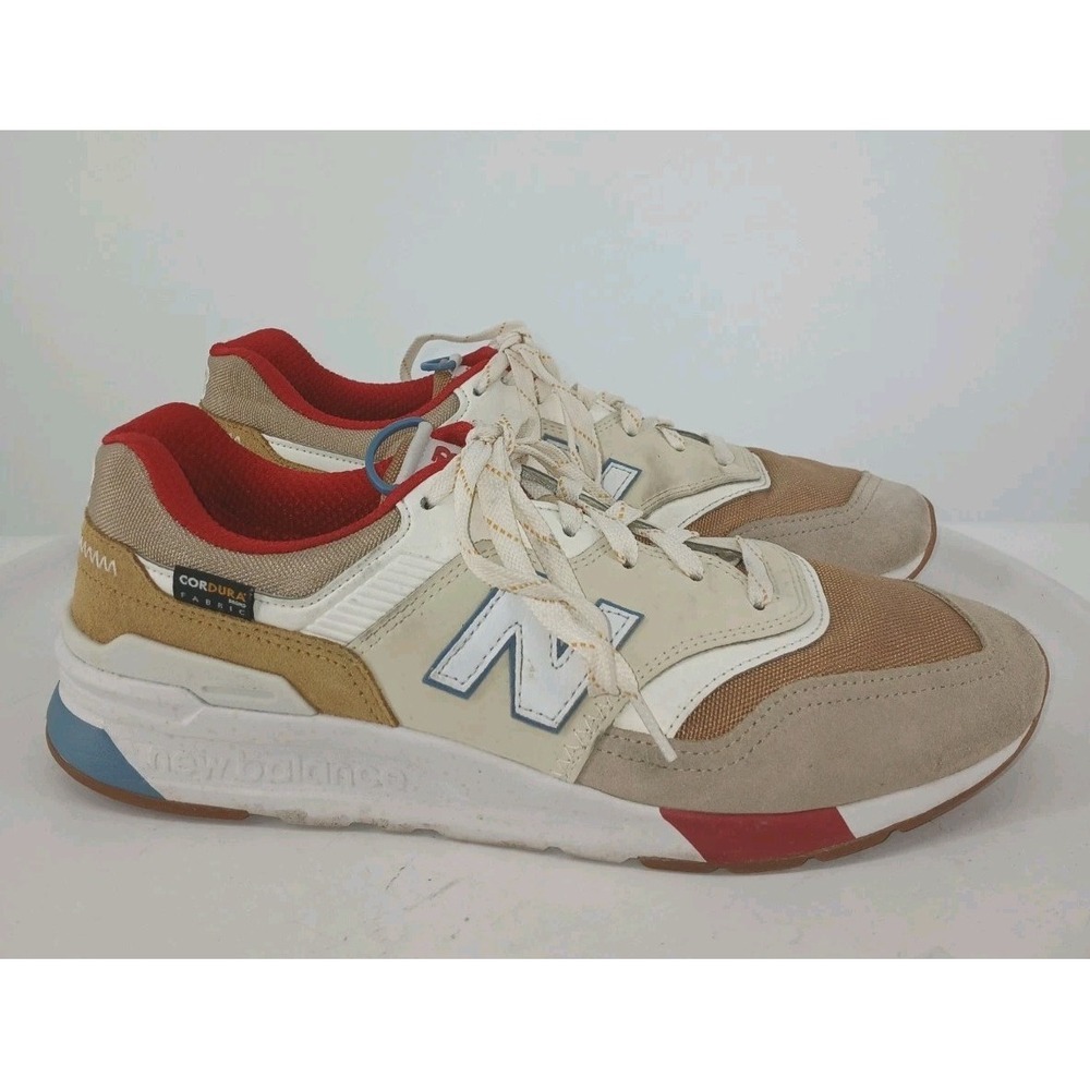 New Balance 997H Cordura Workwear Tan Red Sneakers Mens Sz 10.5 Womens Sz 12  C1
